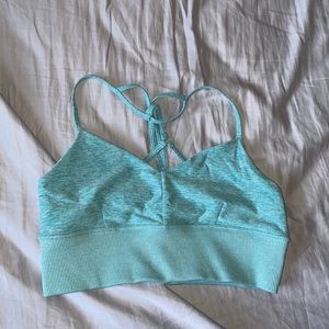 Alo Yoga Alosoft Lavish Bra Blue Quartz